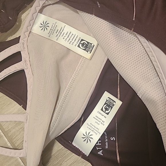 Athleta mauve tank top w/bra - Picture 3 of 8